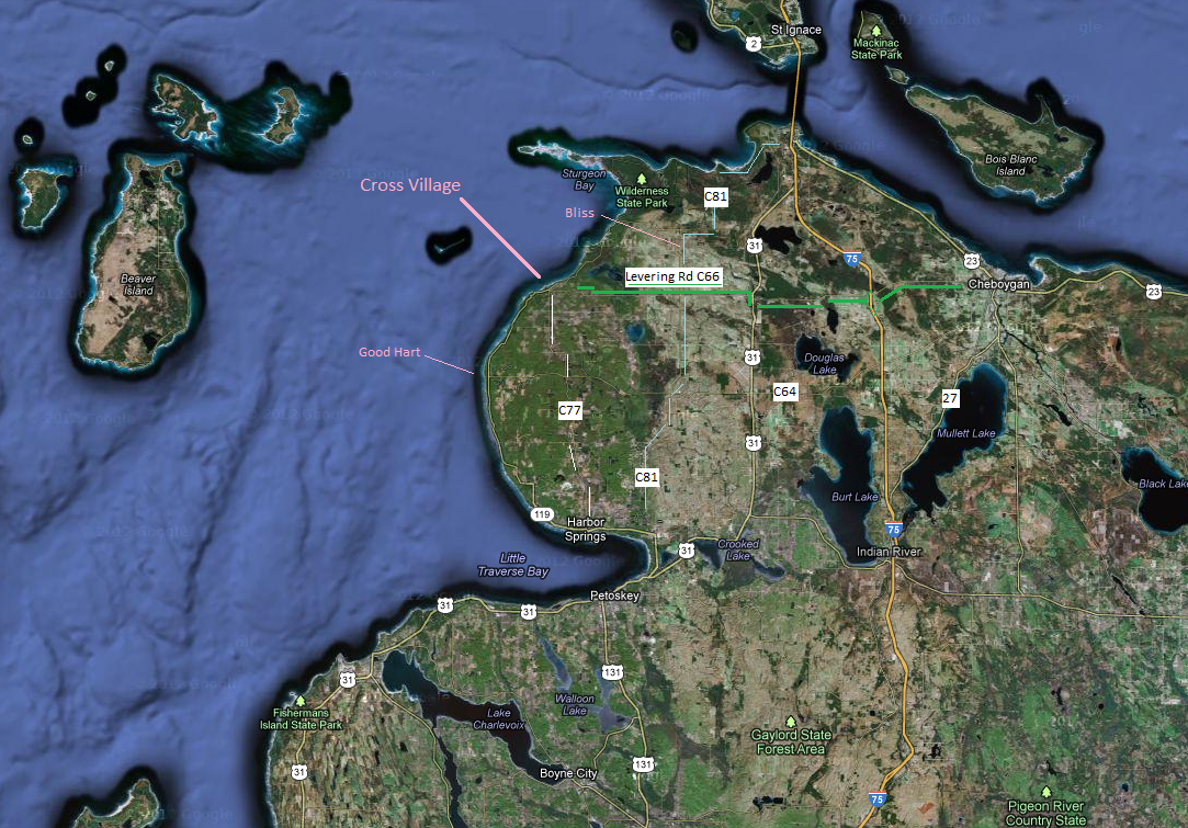 50 Mile Satellite View